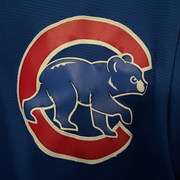 Chicago Cubs Kris Bryant #17 Majestic Cool Base Men’s Large MLB Jersey Blue - Picture 2 of 5